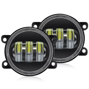 3.5 Inch LED 60W Daytime Running Lights 12V Auto Parts Yellow White DRL Angel Eye Fog Lamp Waterproof Driving Lights