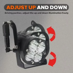 3.5 Inch LED Auxiliary Driving Off Road Light with In Vehicle Angle Adjustment Up/Down Rotatable Control for Offroad Led Lights