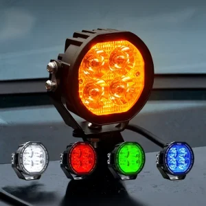 3.5 Inch RGB LED A-Pillar Ditch Pod Light DRL Auxiliary Driving Spot Light for Jeep Bronco Tacoma Hilux UTV OffRoad 4X4 Overland