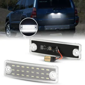 3.7inch Runner White LED License Plate Light Assembly Running Reverse Bumper Tail Lamp Tag Light Truck Trailer ATV RV SUV