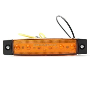 3.8″ 6 LED Side Trailer Marker Lights Sealed LED Marker Lights Indicators for Trucks Bus Trailer RV Lorry Van
