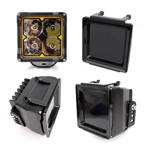 3.8 Inch C1004 40W Led Work Light White Color+DRL with Black Mask Spot Auxiliary Light Off-road Vehicle Overhead Light