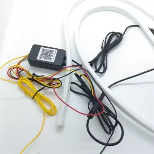 30厘米 45厘米 60厘米 12v 远程应用控制柔性汽车装饰 DRL 转向信号灯 彩色日间行车灯