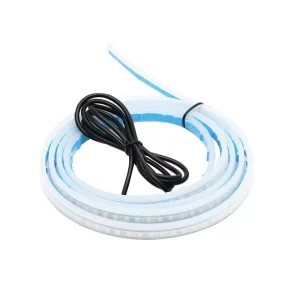 30/45/60CM DRL Car Daytime Running Light with Turn Signal Yellow Flexible Waterproof Auto LED Strips