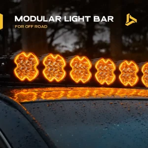 30 Inch High Power Modular LED Light Bar Amber DRL Off Road Driving Light for Polaris RZR Can Am Maverick UTV Bull bar Light 4X4