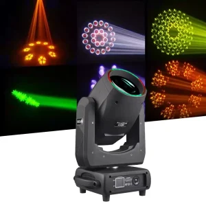 300W Beam Light LED Ring Prism King 4 Prism Combination Suitable for Parties Bars Live Streaming Rooms and Banquet Halls