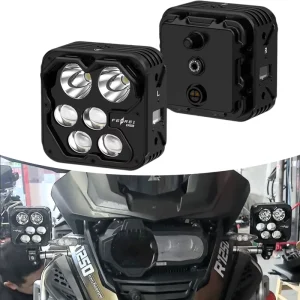 300W High Power LED Front Torch Light FA318 2 Lens 2 Year Warranty Motorcycle Lighting System