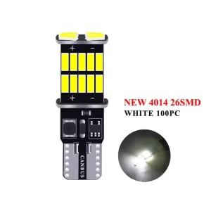 3014 26SMD T10 Canbus LED White Car Width Indicator Light Bulb W5W 5W Universal Fitment