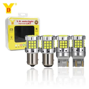 3030 45SMD LED Bulb 1156 1157 7440 7443 30W 3000LM Aluminum Turn Signal Brake Light 12V 24V White Red Yellow