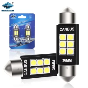 3030 6SMD C5W LED Reading Lamp 36MM 39MM 41MM Festoon Auto Interior Dome Light 6000K White License Plate Lamp