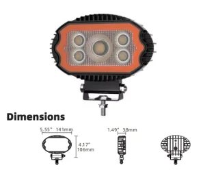 3030 Chips Oval LED Driving Lamp for Jeep Wrangler Off Road 4WD Multi color Halo Ring Decorative Light
