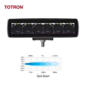 30W 6000K Spot Flood Beam Waterproof LED Light Bar for Car Truck Off road
