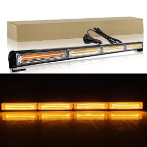 30W COB LED Strobe Warning Light Bar 8 Section Adjustable Emergency Roof Beacon Stick Lamp for Construction Truck