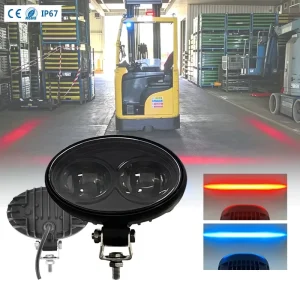 30W LED Red Zone Warning Light Blue Trailer Aluminum Housing Safety Tail Light for Forklift Line Lighting Accessories for Cars