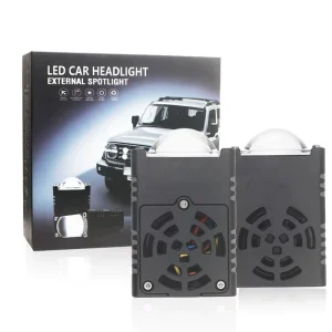 30W LED Yellow Auxiliary Work Lights 6000K Aluminium Fog Work Grille Lights for Cars Motorcycles Off Road Vehicles Trucks