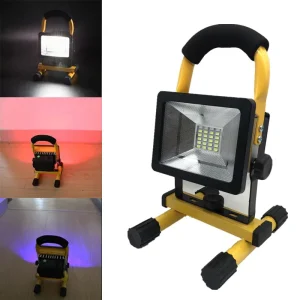 30W Rechargeable Portable Camping Hiking Outdoor 24 LED Rechargeable Cordless Mobile Portable Work Light Flood Lamp