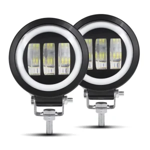 30W Round LED Work Light DRL Fog Lamp for Off Road ATV SUV Accesorios Para Vehiculo Faros Auxiliares Led Para Auto