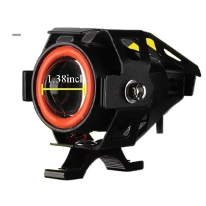 30W U7 LED Fog Light 1600LM Daytime Running Light With Angel Eye Universal Motorcycle Auxiliary Lighting System