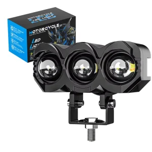 30W White Golden Fog LED Motorcycle Headlight Driving Lights Spotlight for Truck Car Boat Auxiliary Lights