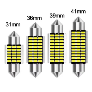 31 36 39 41mm 12V C5W Canbus 3014 LED Error Free Car License Plate Light Reading Festoon Interior Light
