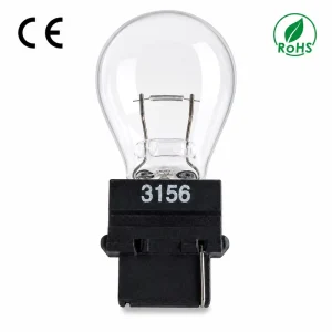 3156 12V21W Clear Car Signal Bulb Durable Brake Tail Reverse Turn Signal Light Universal Auto Lamp