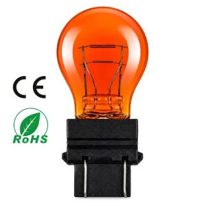 3157 12V21/5W Amber Auto Bulb Dual Filament Turn Signal Brake Tail Light Universal Car Lamp CE RoHS Certificate