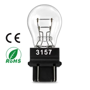3157 12V21/5W Clear Auto Bulb Dual Filament Brake Turn Tail Reverse Light Universal Car Lamp CE RoHS Certificate