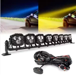32 Inch 320 Watt LED Driving Light Bar with Dual Color Off Road Truck Work Light Pickup Truck