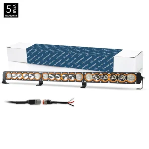 32 Inch LED Offroad Driving Light Bar IP69K Waterproof Amber Color Position Light for 4×4 Off Road Vehicles Trucks ATV UTV
