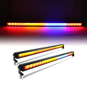 32 Inch Multi Color LED Chase Light Bar 27 Modes Programmable Flow Strobe Light IP68 Waterproof Shell for Upgrade