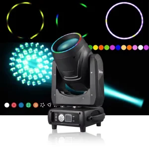 320W RGB LED Moving Head Light DMX512 WDMX Control CRI 95 8000K Self-Propelled Worldwide Voltage for Stage Concert