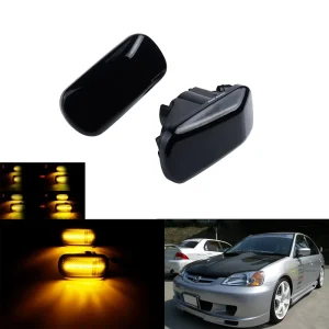 34301-S5A-013 34301-S5H-T02 2pcs Front LED Side Marker Light Turn Signal Light for Honda Civic Integra Jazz CR-V RN