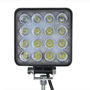34mm Ultra thin 48W Plastic LED Work Light for Cars Trucks Square 12V Heavy Duty Exterior Lighting IP68