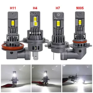 3570 Chip Mini 1 1 Plug and Play Fan H1 H3 H4 H7 H11 9005 9006 LED Headlight Bulbs for Cars Off road Trucks