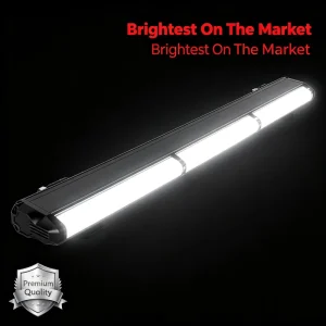 36-96 LED Warning Light Bar 3-Color Flash 12-24V for Construction Vehicles 11 Patterns Alternating Strobe Bar