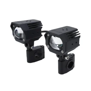 360 Degree Adjustable Bracket White Amber Dual Color IP67 Spot Motorcycle Driving Lights 50W High Power LED Work Light System