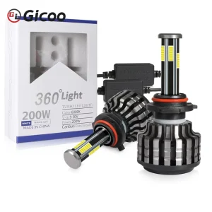 360 LED Car Headlight Bulbs H1 H3 H4 H7 H11 H13 9004 9007 9005 9006 Auto Light Bulb Fog Light for Projector Lens 6000k