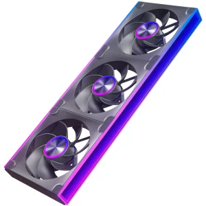 360mm Reverse ARGB Fan Kit PWM Control 120mm Intake Fans for High-End Panoramic Gaming Case