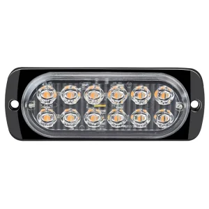 36W 12LED Strobe Lights Emergency Flashing Warning Light 12V 24V Side Marker Lights for Auto Car Truck Vehicles Amber Red Blue