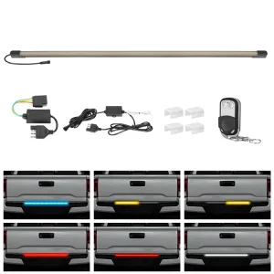 37 Inch Dynamic Flowing RGB LED Light Bar with Reverse Brake Turn Signal for Back Tail Light Bar
