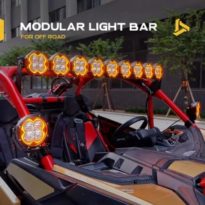 38 40 42 48 50 52 Inch Modular Roof LED Light Bar RGB Overland Fits Ford Ranger Hilux RAM 2500 3500 4WD Ute 4×4 SUV Off Road UTV