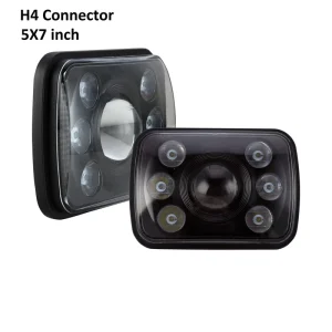 38W 5”x7” Inch LED Headlight with DRL High Low Beam Square LED Headlight