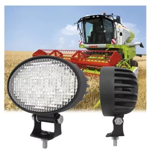 39W 2900Lm Oval LED Work Light IP67 Waterproof 6000 6500K Color Temperature for Construction Tractor Auto Exterior Lighting