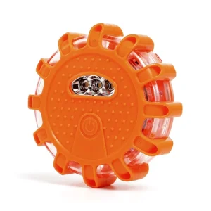 3AAA Battery LED Road Flare Emergency Warning Light With Magnetic Base