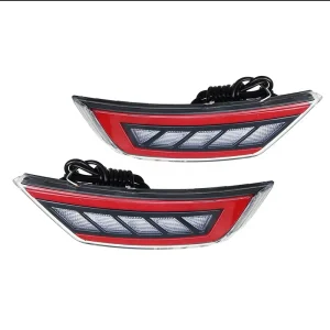 3D Optic LED Rear Bumper Reflector Tail Brake Lights Turn Signal Backup Reverse Lights for Kuga Ecosport Focus Hatchback