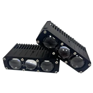 3Lens Car Spotlights Fan Cooling Led Grille Lights Fog Light High Low Beam External Auxiliary Lights Off-road Vehicle Truck
