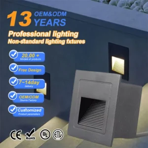 3W Square LED Wall Lamp IP65 Waterproof Aluminum Vintage Outdoor Light for Garden Porch Courtyard Factory Customization
