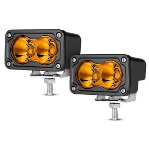 3inch LED Bumper Lights Amber and White Pod Lights Jeep LED Pod Lights Accessories for Off Road Vehicles
