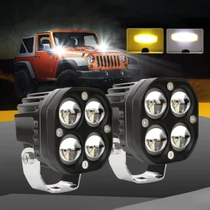 3inch Led Work Spotlights 24V 12V Headlights for Motorcycles Flood Led Bar Fog Light DRL for Car Truck 4×4 Off Road ATV