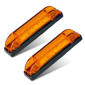 4″ 10cm Ultra Thin 6 LED Utility Light Bar Sealed Marine Boat Lights Trailer Car RV Camper Pickup Side Marker Dome Light